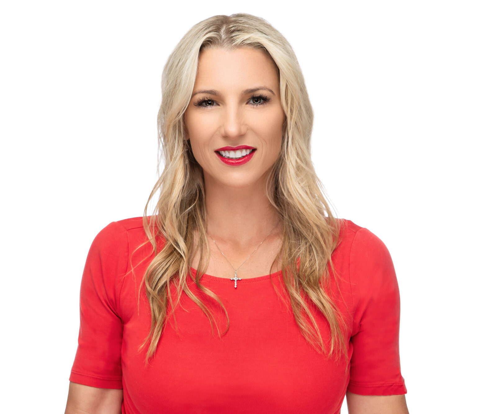 Brooke head shot red Brooke head shot red